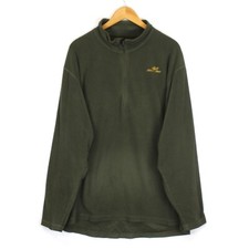 JAHTI JAKT Men Fleece Jacket Size 3XL (XXXL) High Neck Green Polyester me6846