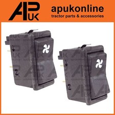 2x Fan Rocker Switch ON/OFF 3 Terminal for Massey Ferguson David Brown Tractor