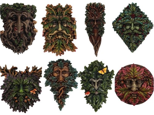 Green man wall plaque - , various