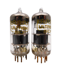 Strong Pair ULTRON E88CC CV2492 Gold Pin Valves Tubes NOS (V60)