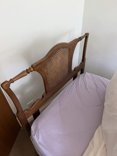 Wooden cane headboard - cane,