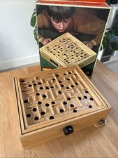 VINTAGE Brio Labyrinth Maze Game with Ball Made in Sweden 31804 In Original Box