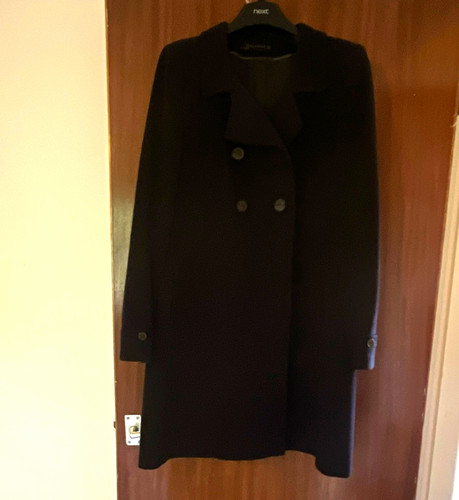 Zara woman navy wool long - navy,