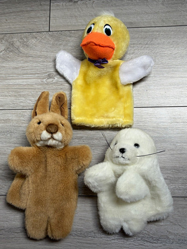 Vintage plush hand - hand, set