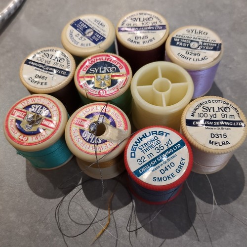 Vintage cotton reels dewhursts - reels,