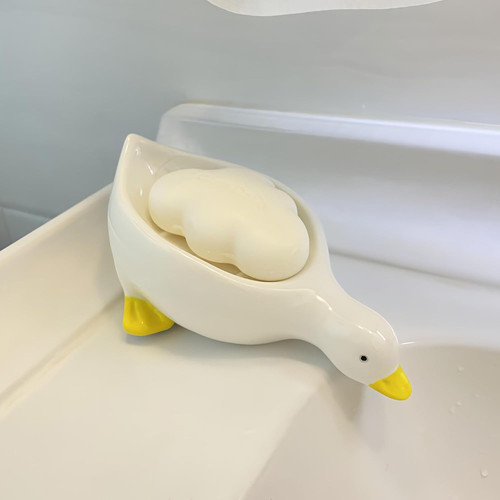 Ceramic cute duck soap - ceramic,