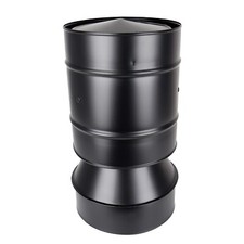 Anti Wind Cowl Black Twin Wall