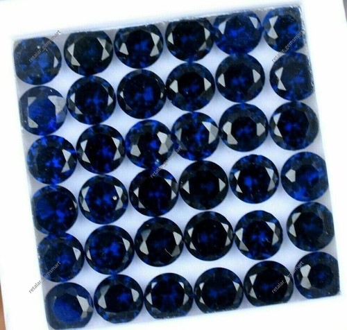 Certified blue sapphire pcs - blue, 30
