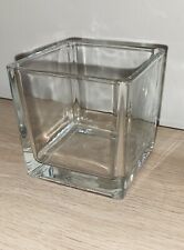 GLASS CUBE/SQUARE VASE HOME
