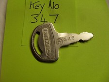 "SUZUKI  MOTORCYCLE KEY 347