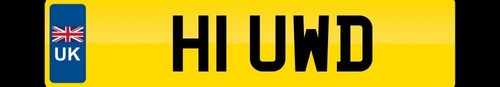 Huw cherished number plate - huw,