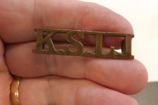 Metal military shoulder title - military,