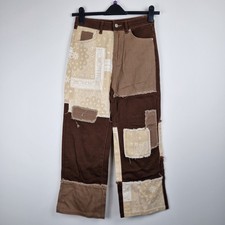 patchwork style jeans size XS