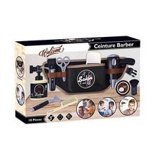 Hairdressing Stylist Playset Hair Salon Role Play Barber Toy Kit for Boy Kids 3+