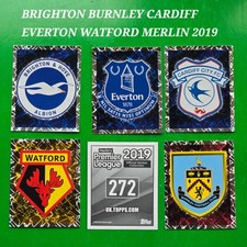 Merlin Premier League 2019 Stickers Brighton Burnley Cardiff Everton Watford