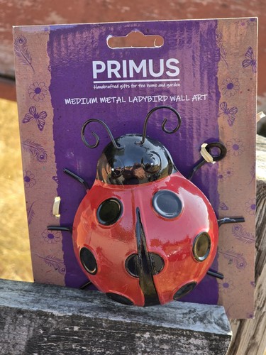 Meatl ladybird garden wall - ladybird,