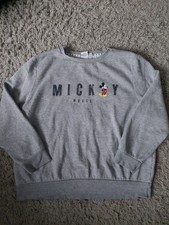 Ladies Grey Mickey Mouse Jumper,size 18-20