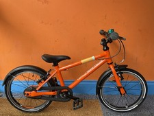 Islabikes Cnoc 16 In Orange Kids Bike With Mudguards And A Bell