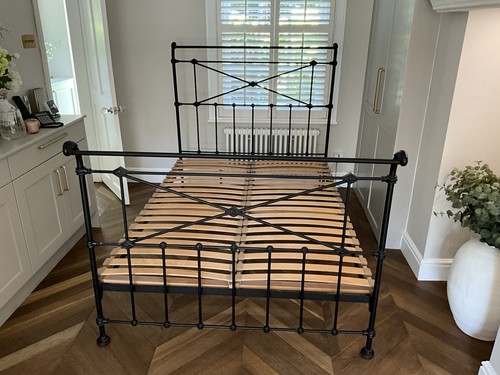Black wrought iron double - m&s,