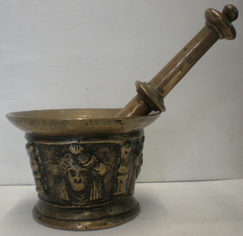 C1700 bronze mortar and - mortar,