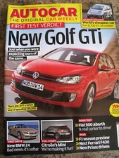 AUTOCAR MAGAZINE MAR 2009 GOLF GTI BMW Z4 CITROEN MINI TATA NANO FIAT 500 ABARTH