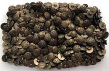 Buttons 15mm 24L Antique Aged Brass Effect Metal Military Coat of Arms Shank M21