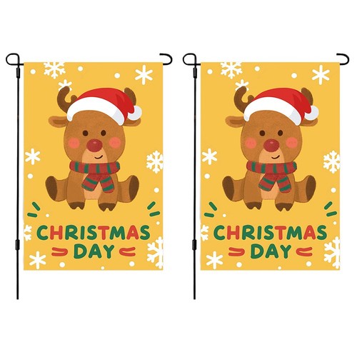 Christmas garden flag charming - flag,