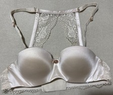 M&S ROSIE AUTOGRAPH SMOOTHING FRENCH LACE STRAPLESS MULTIWAY BRA ALABASTER 32A