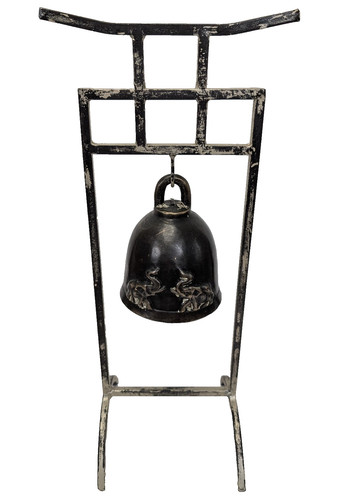 Vintage oriental bronze temple - bronze,