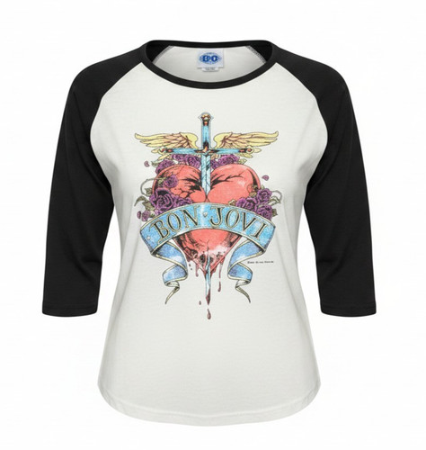 Bon jovi licensed raglan - bon,