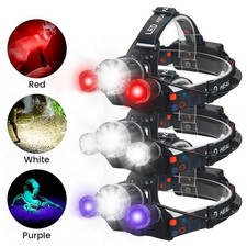 Red/White/Purple Head Torch