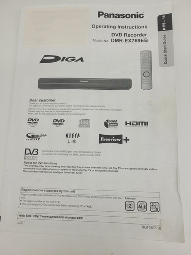 Panasonic owner manual guide - manual,