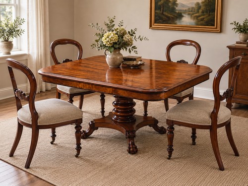 Antique mahogany pedestal - antique,