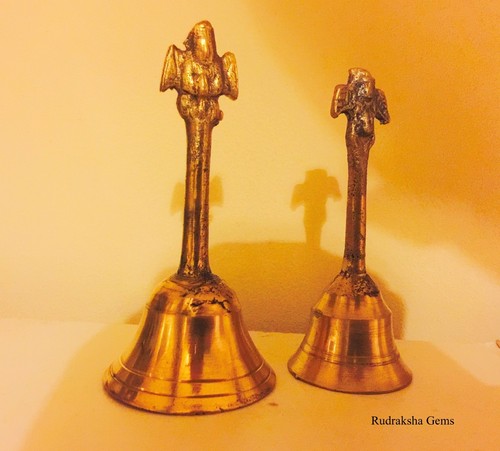 Solid brass raw prayer bell - solid,
