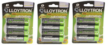 6 x Lloytron D Size 3000 mAh