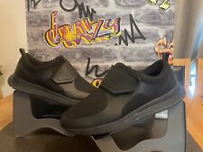 MENS MARKS & SPENCER UK 1OBLACK LIGHT AS AIR SLIP ON TRAINERS MEMORY FOAM VGC?