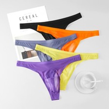 Mens Ice Silk G String Briefs