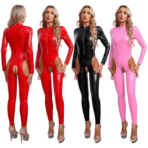 Women pvc leather cut - uk,