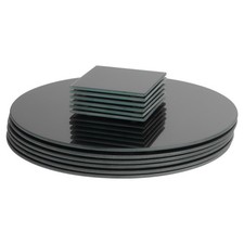 12 Piece Round Glass Placemats