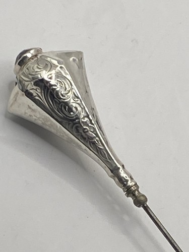 Silver art deco hat - deco,