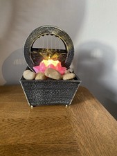 Water Feature Indoor Tabletop LED Fountain Waterfall Home Decor