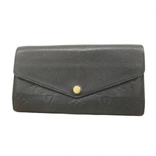 Louis Vuitton Monogram Empreinte Portefeuille Sarah Long Wallet M61182 Noir Wome