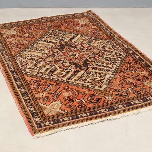 Antique asian carpet cotton - antique,