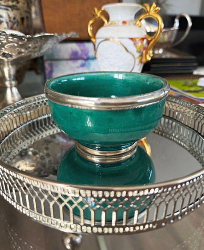 Moroccan green ceramic - green,