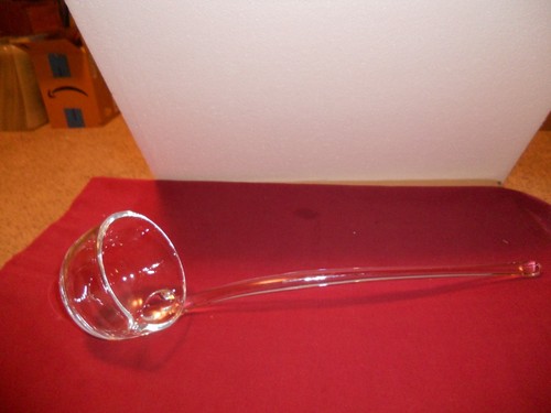 Vintage clear glass - 14”,