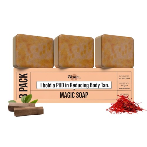 Ghar soaps sandalwood - sandalwood, saffron