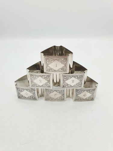 Set six antique edwardian - set,