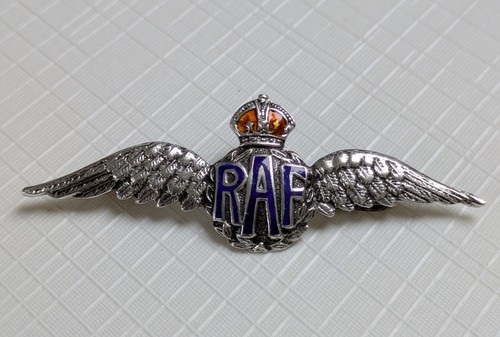 Ww2 silver enamel royal air - ww2, &