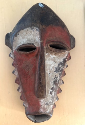 Carved wood african - carved, mask