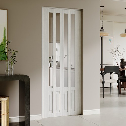 Pvc folding door white - pvc,